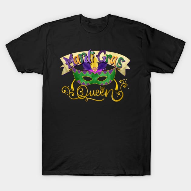Mardi gras queen T-Shirt by PrintAmor